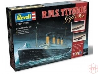 05727 Revell - R.M.S. Titanic dovanų komplektas, 1/1200 ir 1/700