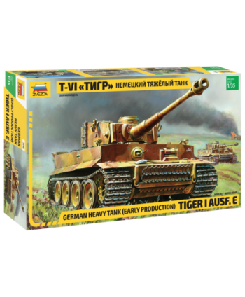 3646 Zvezda modelis Tiger I Early (Kursk) 1/35