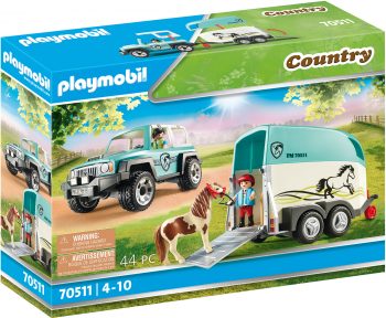 Playmobil Country, Automobilis su ponių priekaba, 70511