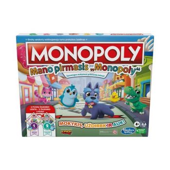 MONOPOLY Žaidimas „Mano pirmasis Monopolis“ (Lietuvių kalba), F4436LT