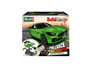 23153 Revell - Build‘N Race-Chassis Mercedes-AMG GT R, žalias, 1/43