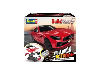 23154 Revell - Build‘N Race-Chassis Mercedes-AMG GT R, raudonas, 1/43