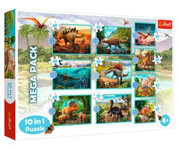 Trefl puzzle 10in1 Meet all the dinozaurs, 90390