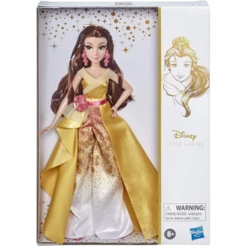 E9158 Hasbro Princess Style Series 08 Belle, Contemporary Style Fashion Doll With Accessories