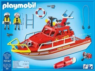 Playmobil City Action, Priešgaisrinė gelbėjimo valtis, 70147
