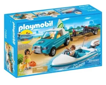 Playmobil Family Fun, Banglentininko džipas ir kateris, 71589