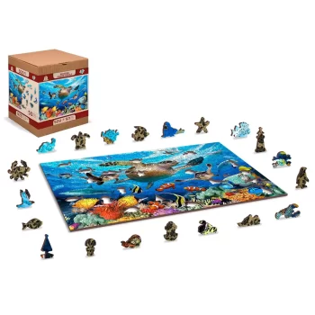 OC 505-0105-L Ocean Life 500 Wooden Puzzle, 505 dalių
